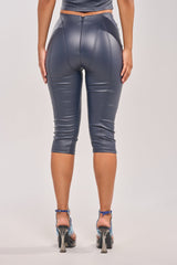 BIG CITY LIVIN FAUX LEATHER CAPRI