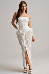 GLOW GETTER SEQUIN CORSET MAXI DRESS