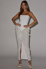 GLOW GETTER SEQUIN CORSET MAXI DRESS