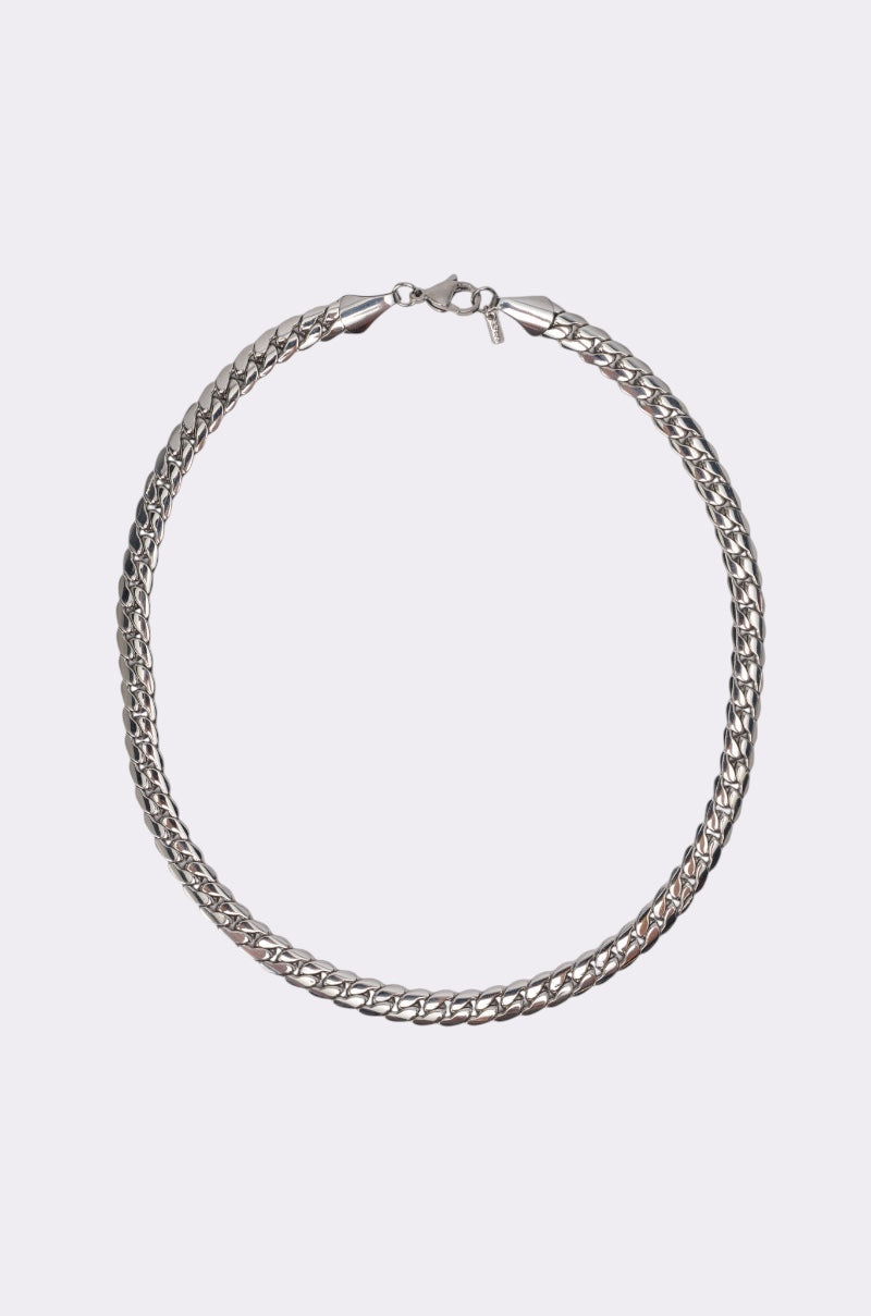16 INCH MIAMI CHAIN 8MM IN SILVER
