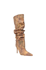 AZALEA WANG STERRE ANIMAL PRINT STILETTO BOOT