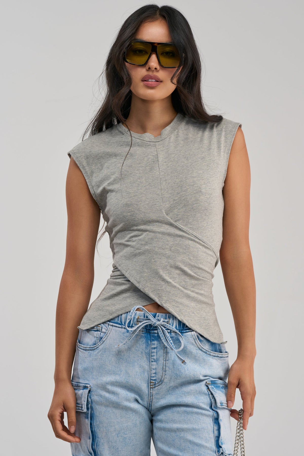 JUSTINE WRAP TEE