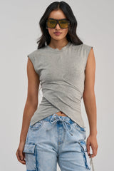 JUSTINE WRAP TEE