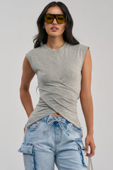 JUSTINE WRAP TEE