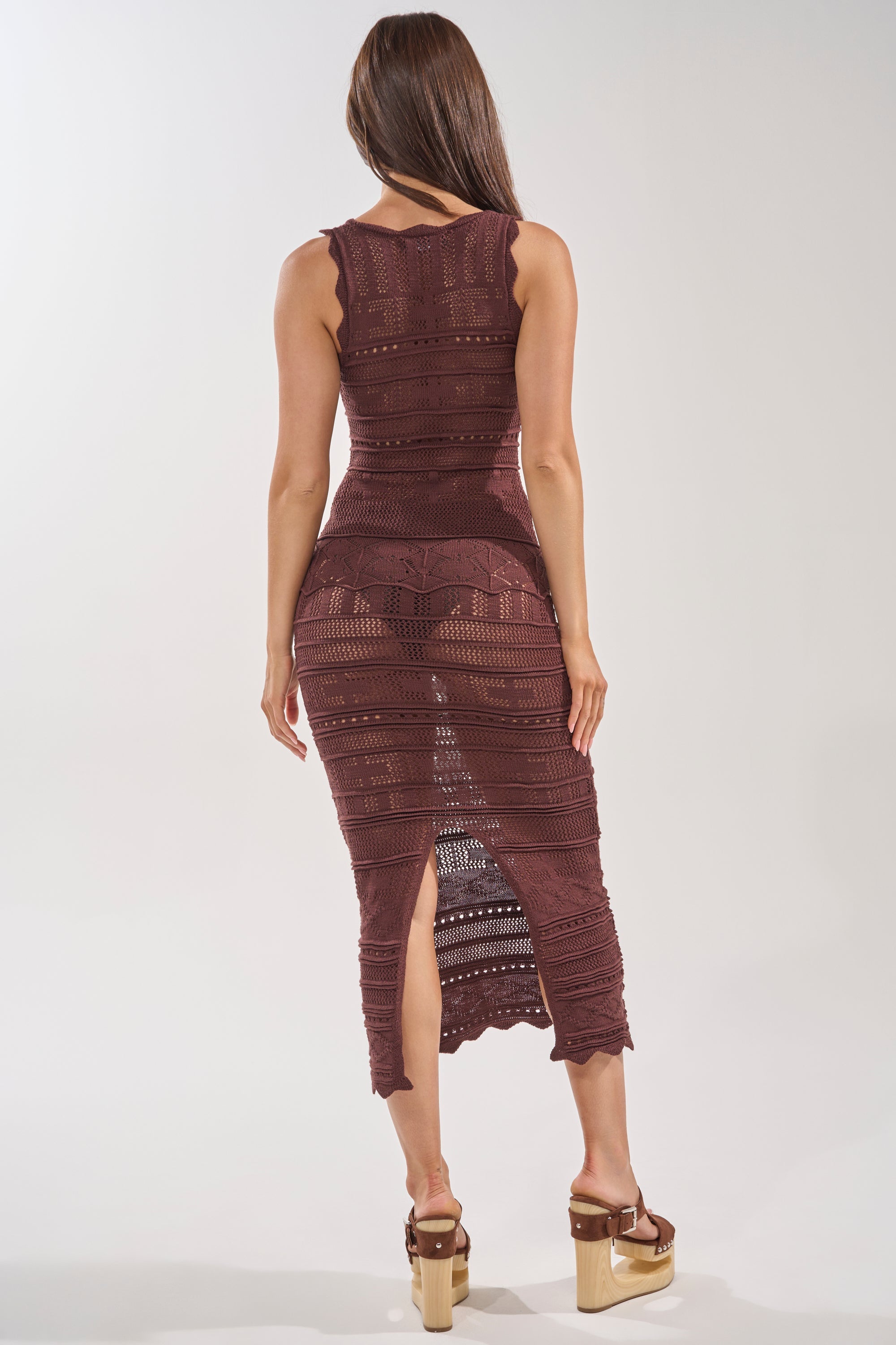 LONG WALKS ON THE BEACH CROCHET MAXI DRESS