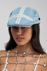 CROSS MY HEART DENIM HAT