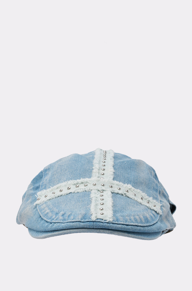 CROSS MY HEART DENIM HAT