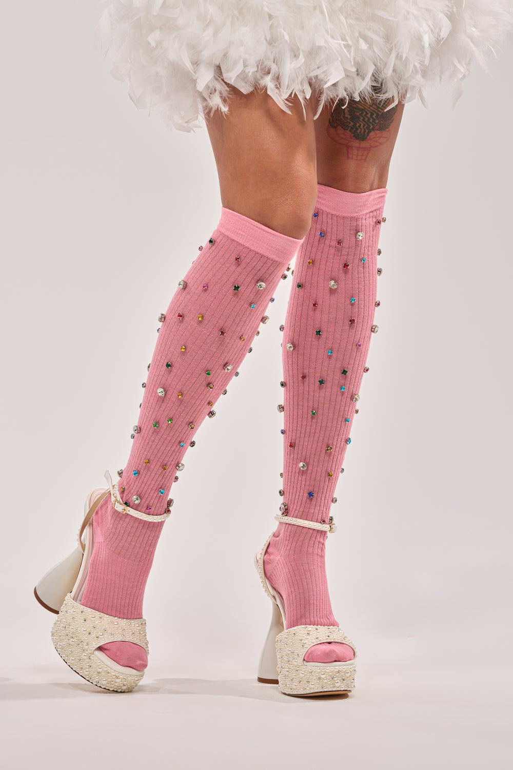 COMPLETE THE LOOK EMBELLISHED SOCKS