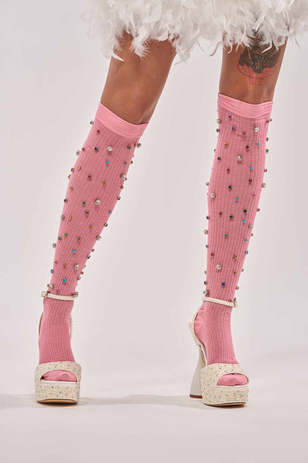 COMPLETE THE LOOK EMBELLISHED SOCKS