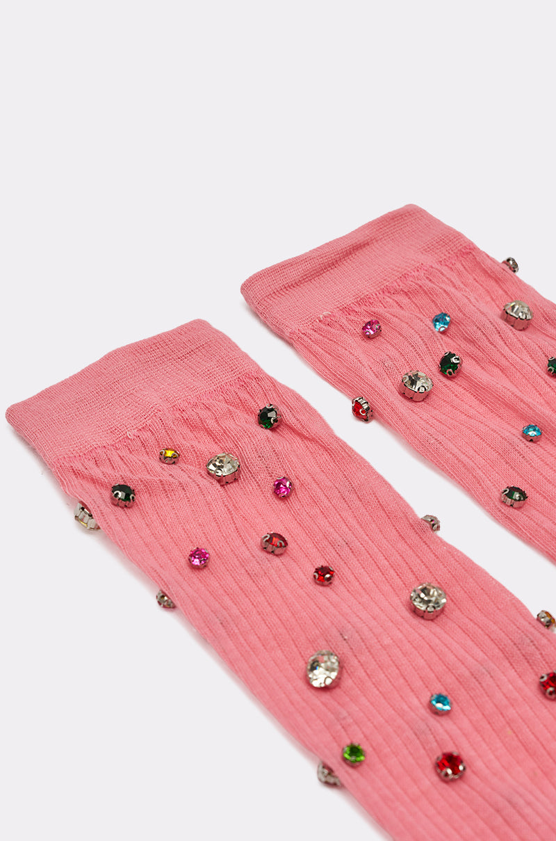 COMPLETE THE LOOK EMBELLISHED SOCKS