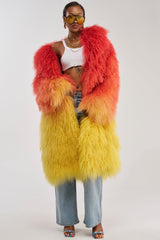 TROPEZ GENUINE MONGOLIAN FUR COAT