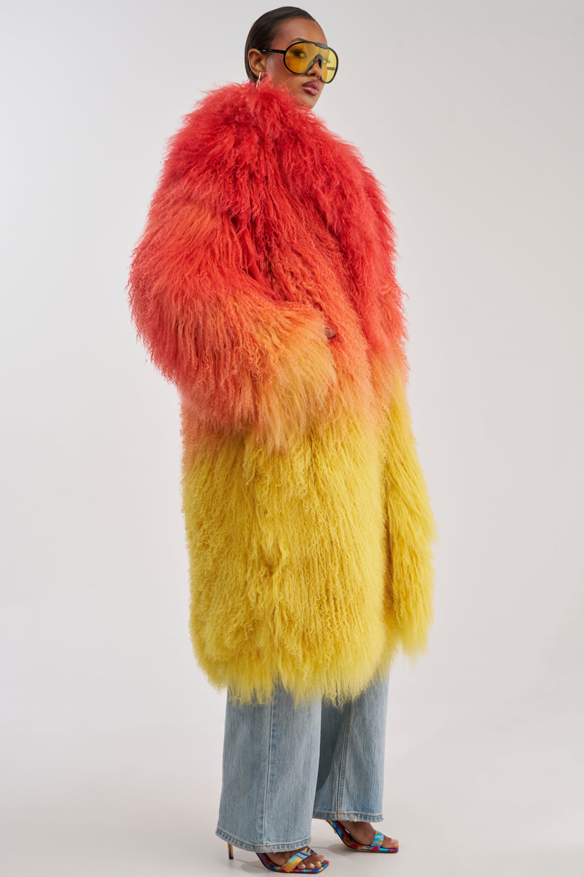 TROPEZ GENUINE MONGOLIAN FUR COAT