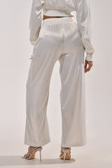 CALL BACK CUTOUT SATIN JOGGER