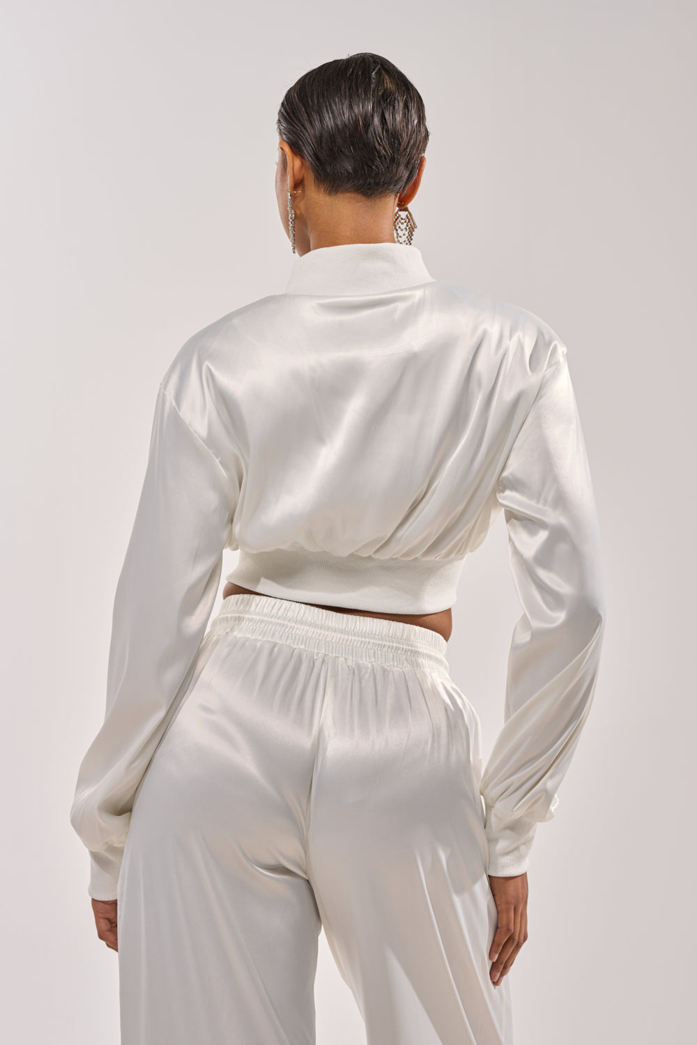 CALL BACK SATIN BOMBER
