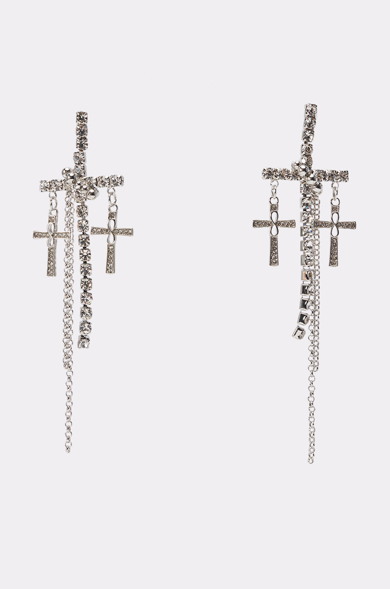 CROSS MY HEART EARRING