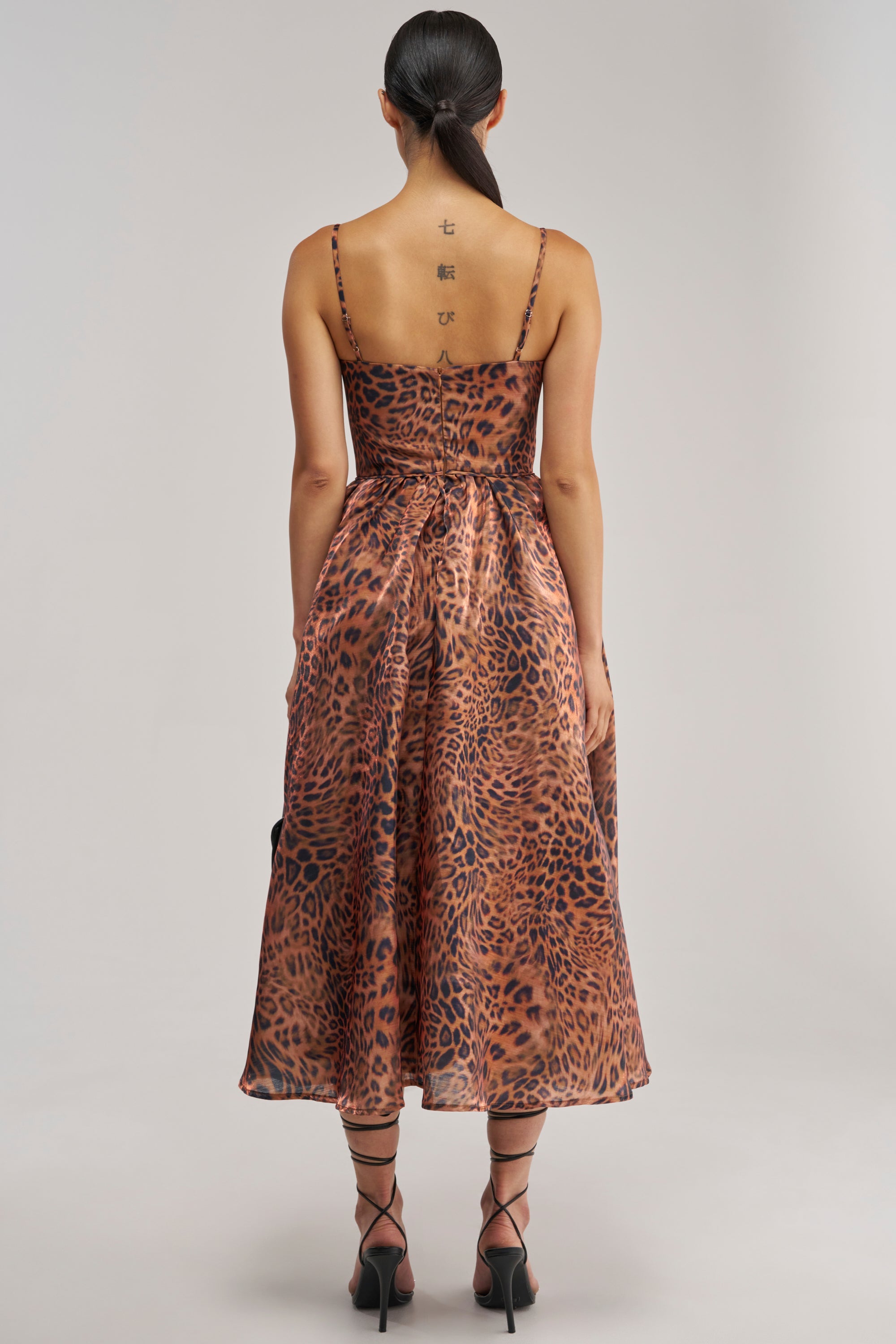 CHEETAH SISTERS MIDI DRESS