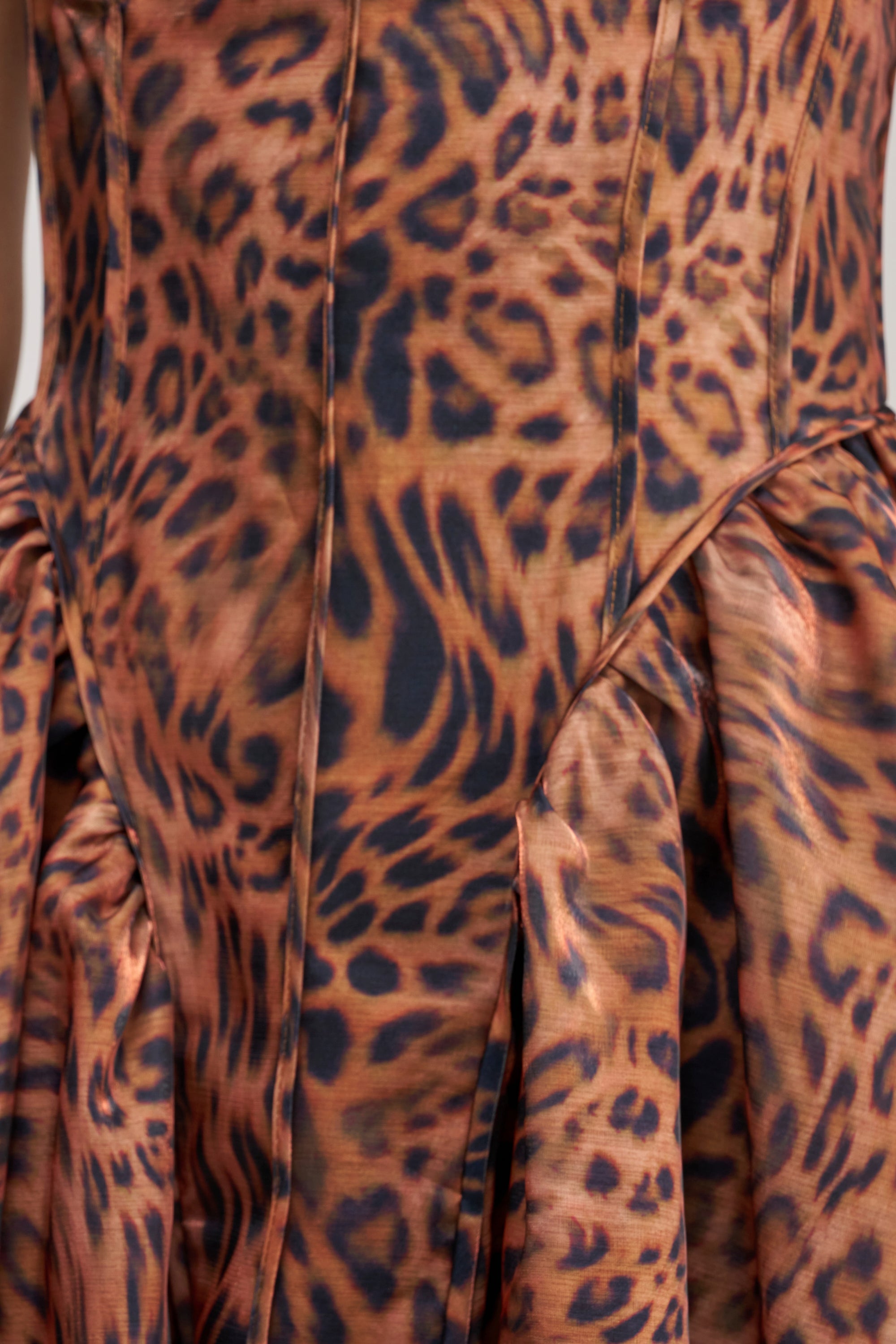 CHEETAH SISTERS MIDI DRESS