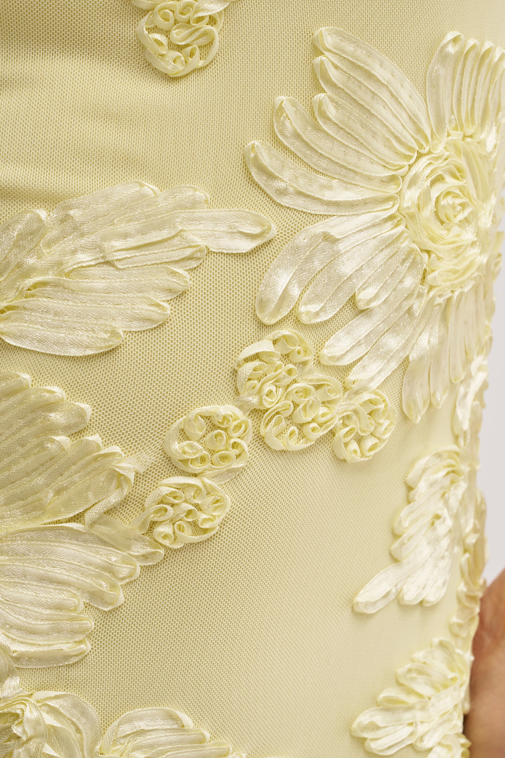 TRY TO KEEP UP FLORAL MIDI DRESS IN YELLOW