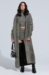 WRAPPED IN GOLD LONG CARDIGAN