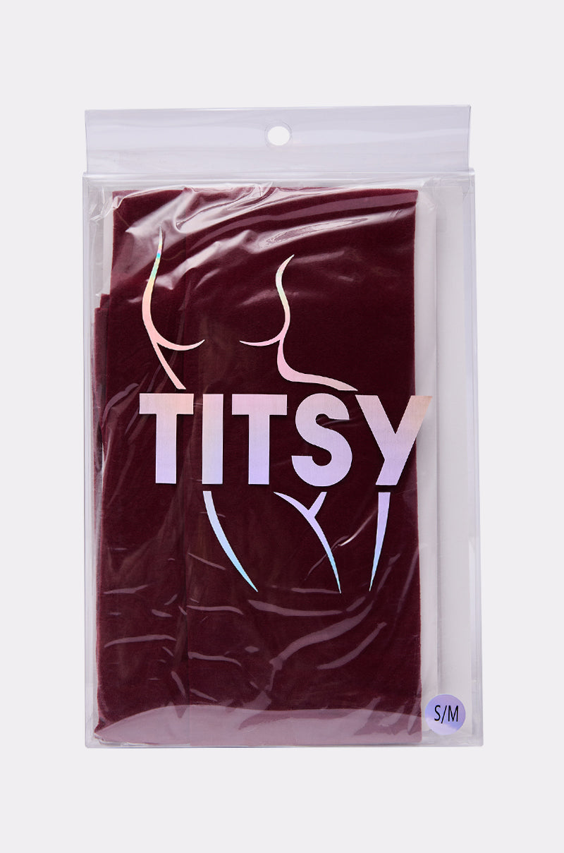 OXBLOOD OPAQUE TIGHTS