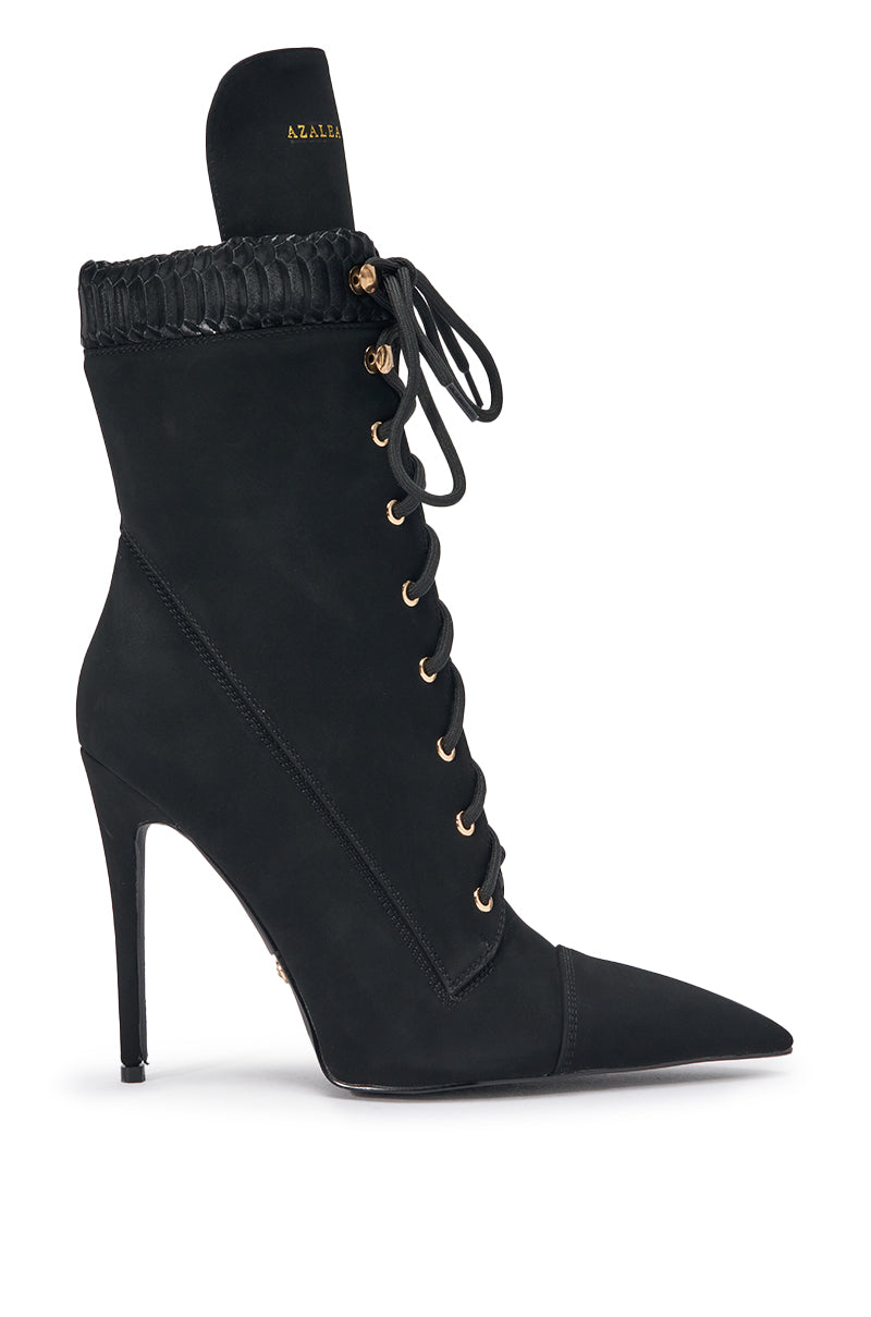 AZALEA WANG XIOMARAN BLACK STILETTO BOOTIE