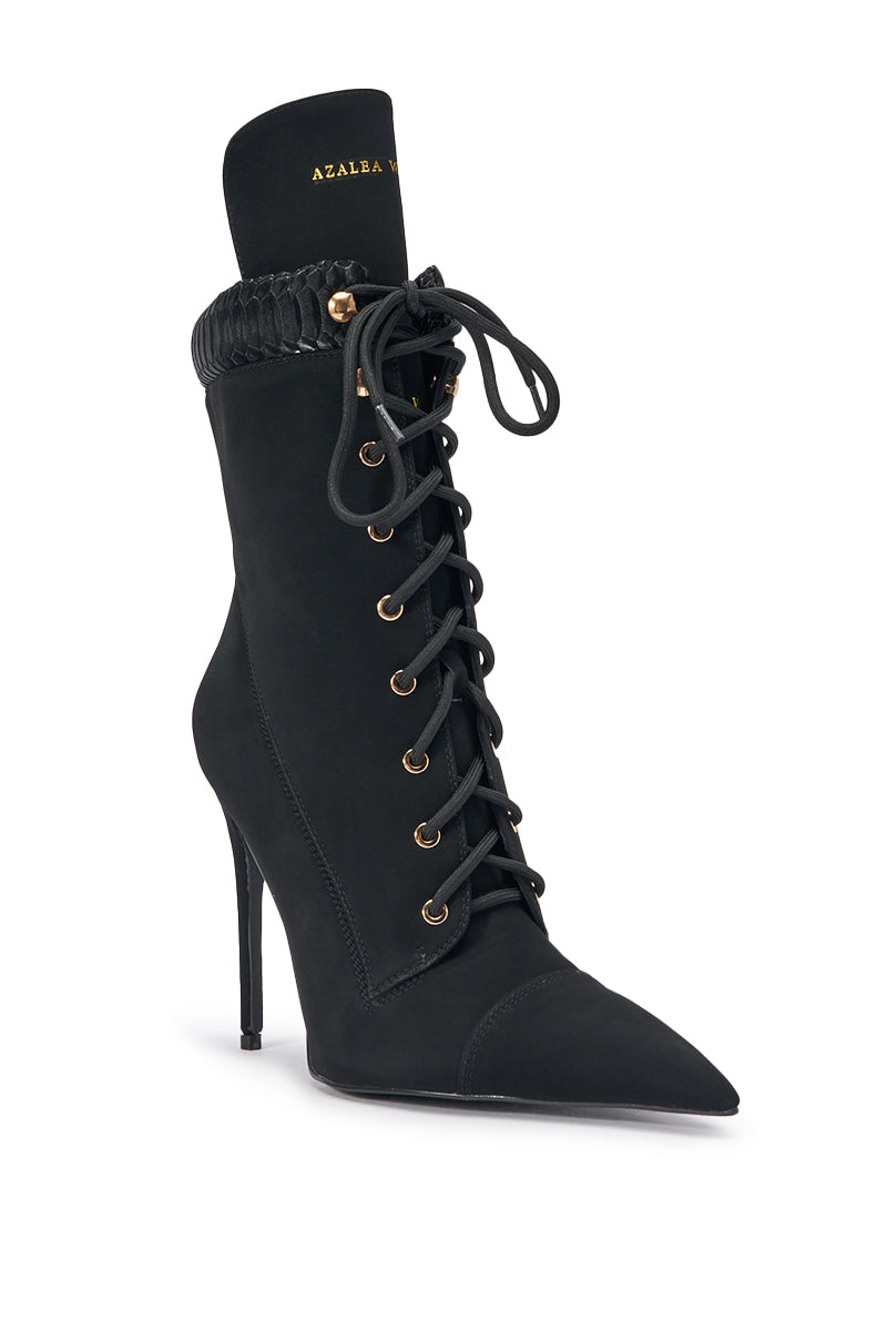 AZALEA WANG XIOMARAN BLACK STILETTO BOOTIE