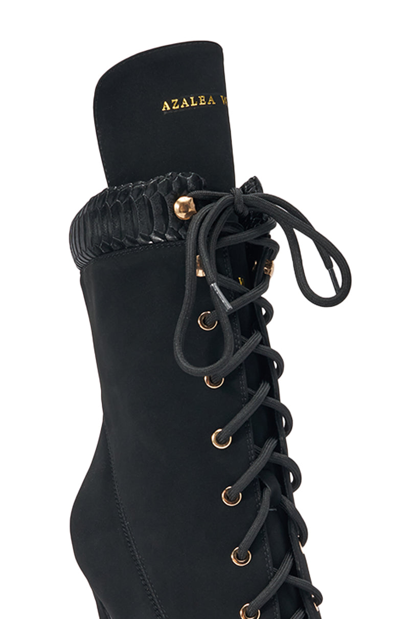 AZALEA WANG XIOMARAN BLACK STILETTO BOOTIE