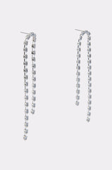 WATERFALL DANGLE EARRING IN SILVER