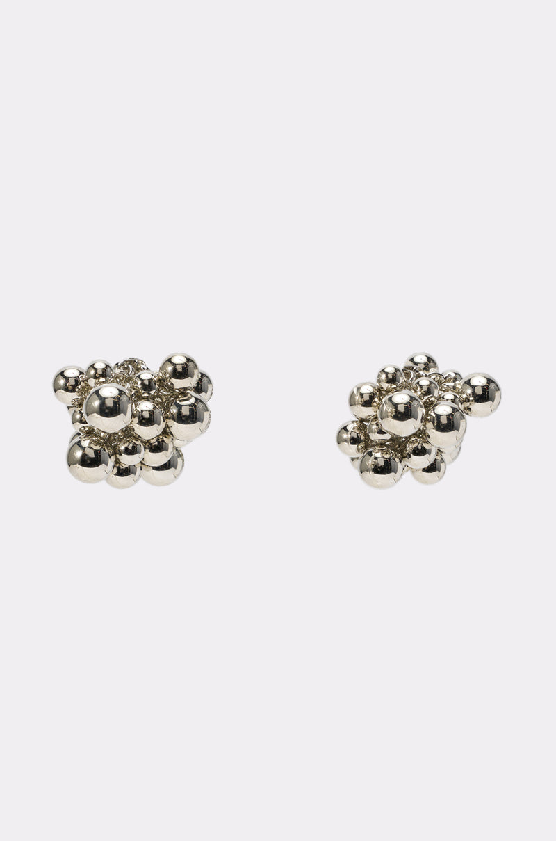 BUBBLES AND BRUNCH SILVER EARRING