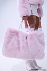 BB GURLLLL FAUX FUR TOTE