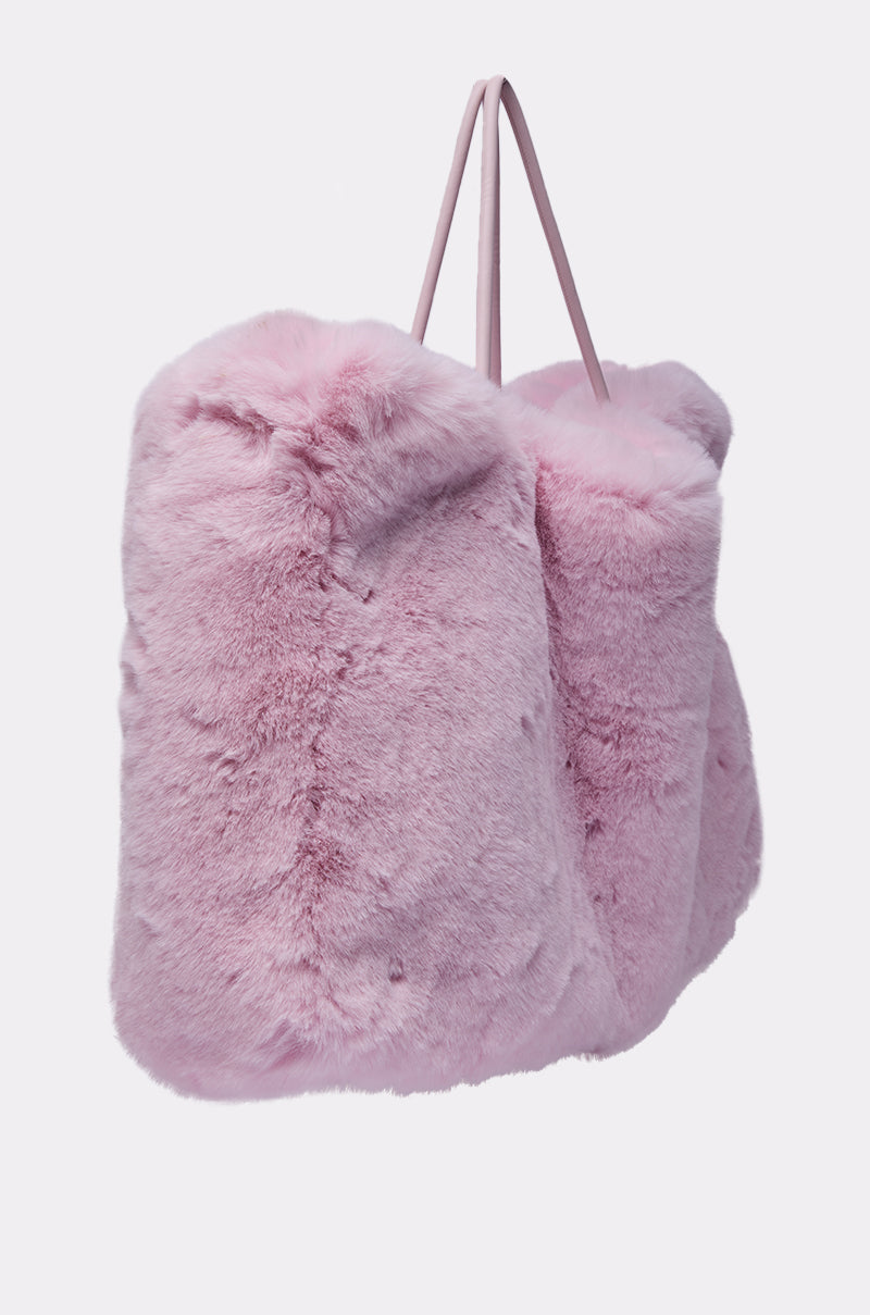 BB GURLLLL FAUX FUR TOTE