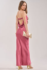 SATIN SINNER MAXI DRESS