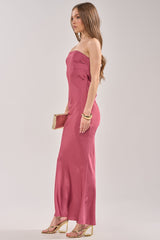 SATIN SINNER MAXI DRESS