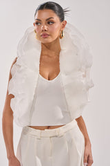 EXTRA BANDAGE RUFFLE BLOUSE