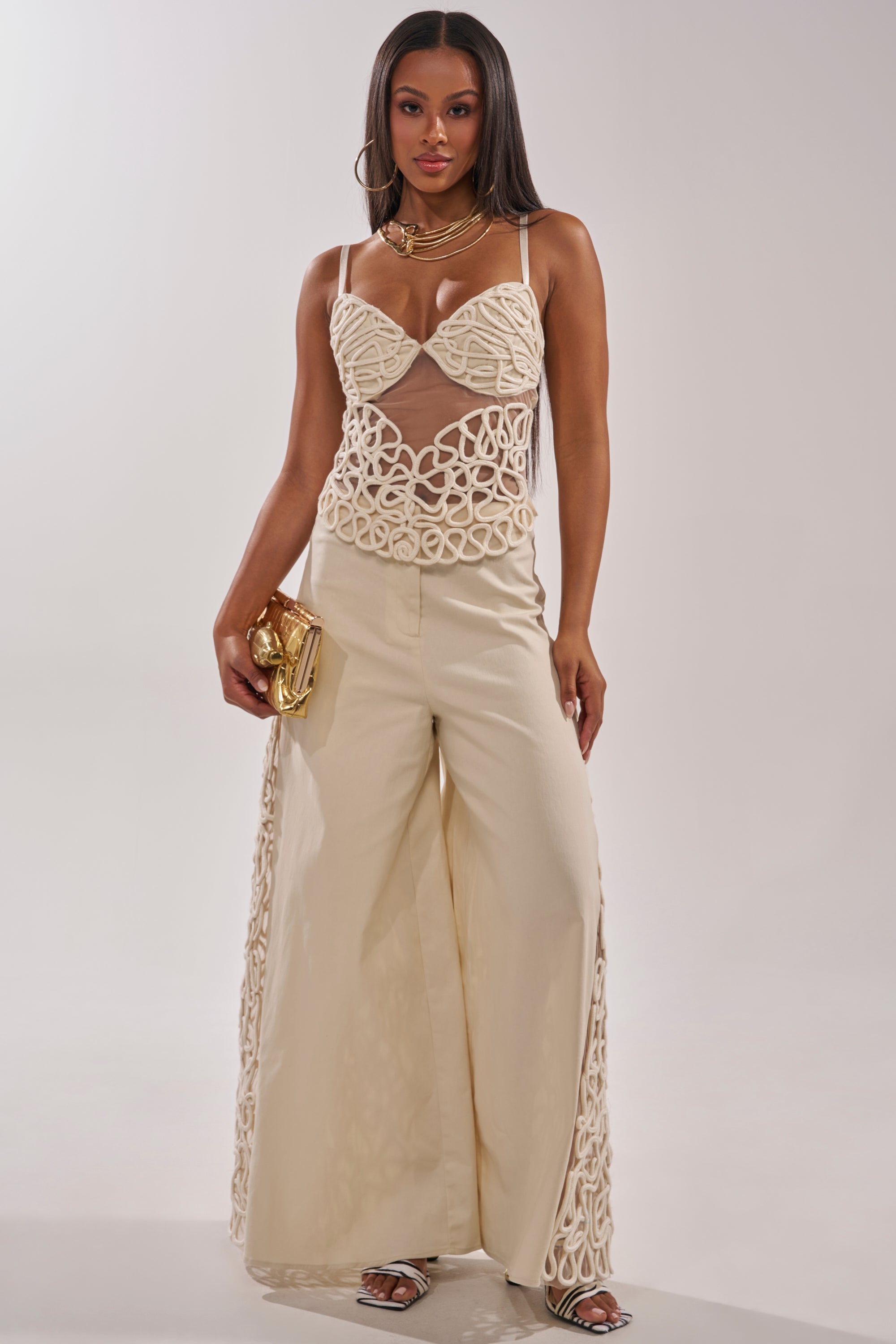 NEVER LOSE ME ROPE DETAIL PANT