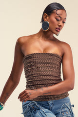 JANE SATIN BRAIDED CORSET