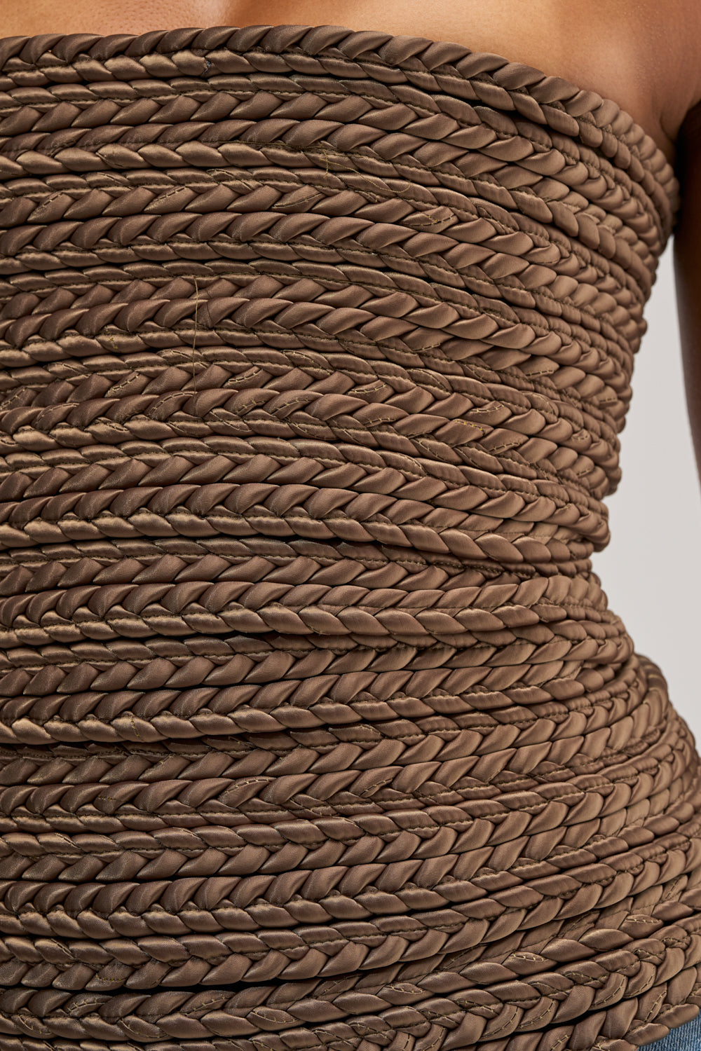 JANE SATIN BRAIDED CORSET