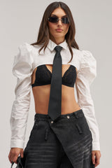 BACK TO BIZ POPLIN BOLERO TOP