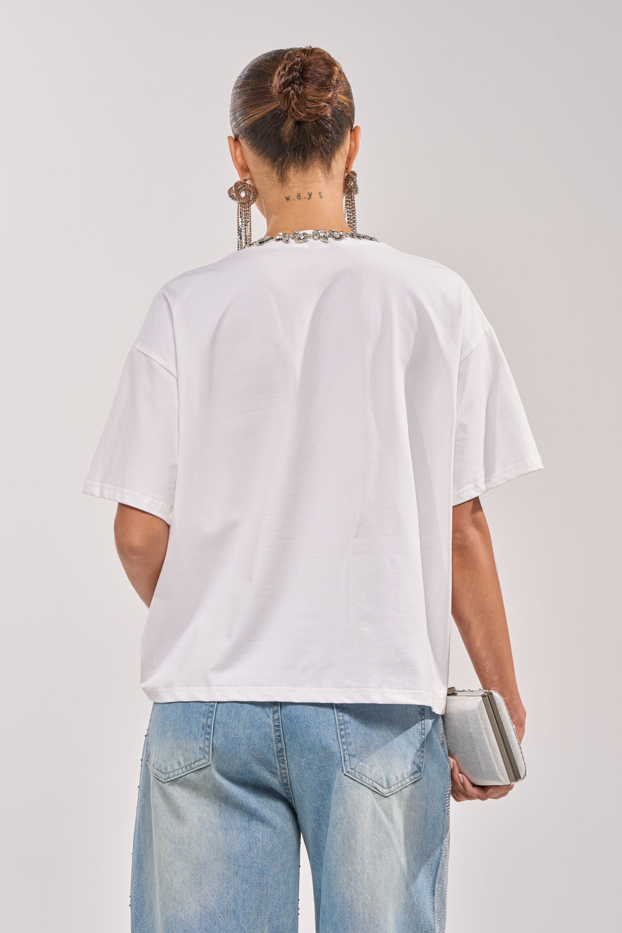 TOO DEEP RHINESTONE TEE