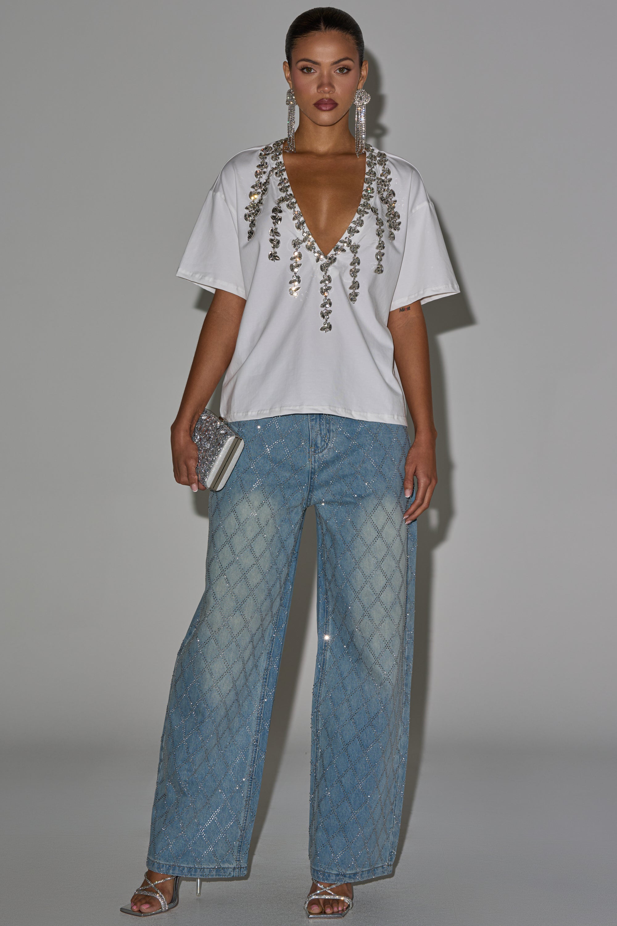 TOO DEEP RHINESTONE TEE