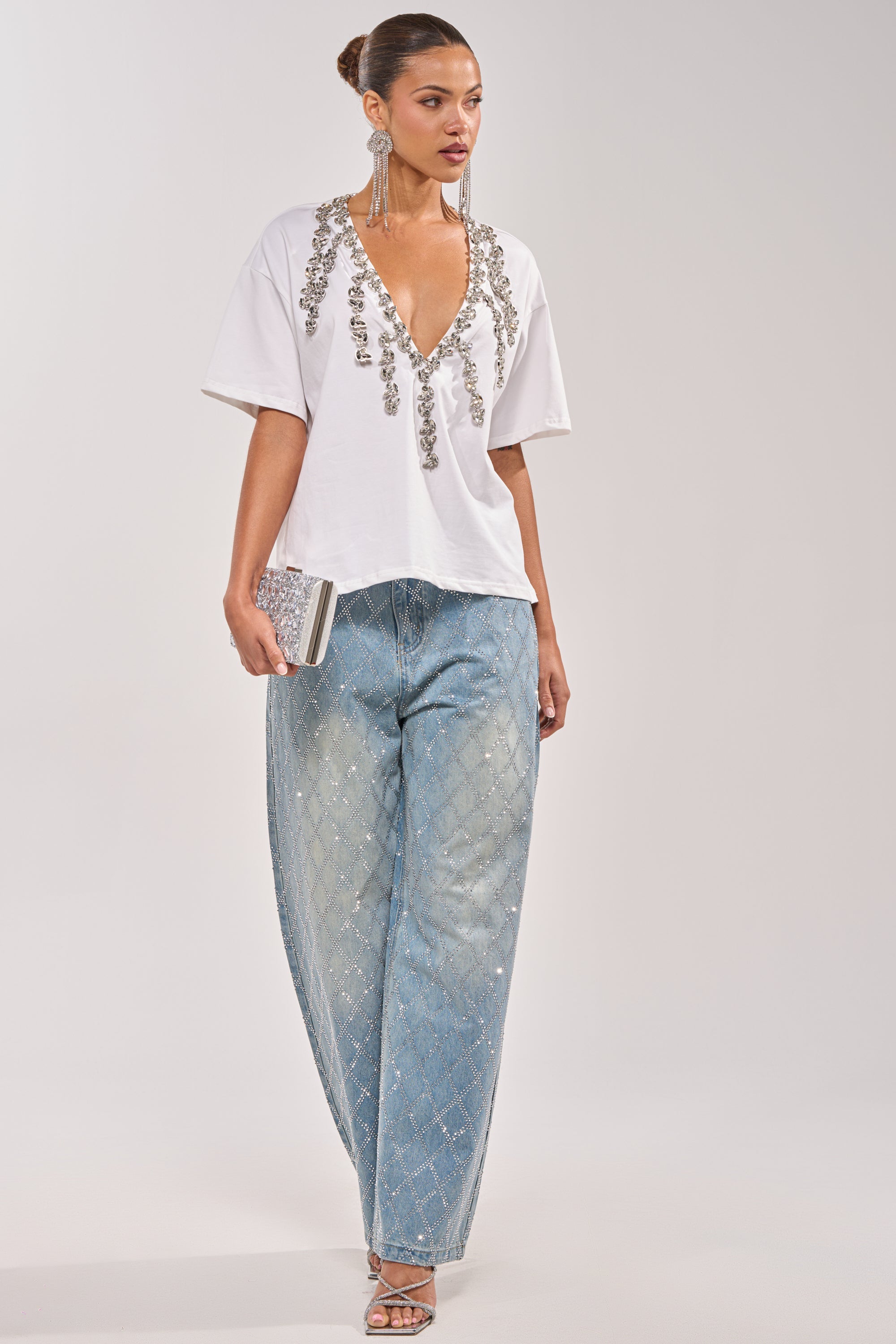 TOO DEEP RHINESTONE TEE