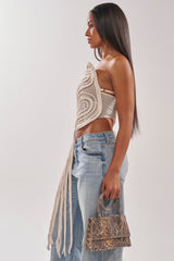 CUTTING YOU OFF MESH ROPE CORSET