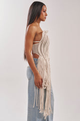 CUTTING YOU OFF MESH ROPE CORSET