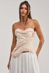 WHITE HOT SATIN CORSET
