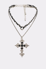 CROSS MY HEART NECKLACE