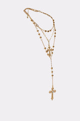 DRIPPED OUT CROSS LARIAT