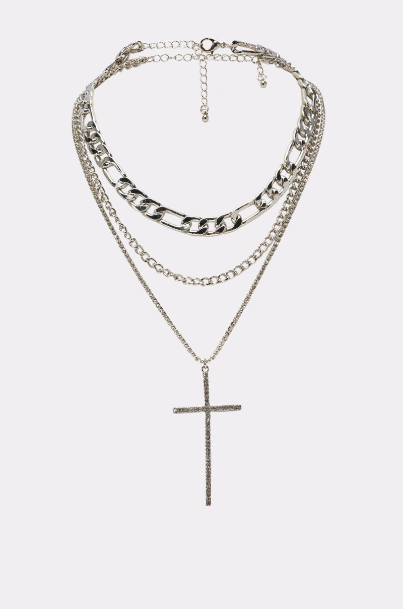 CROSS ME NECKLACE IN SILVER