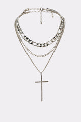 CROSS ME NECKLACE IN SILVER