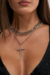 CROSS ME NECKLACE IN SILVER