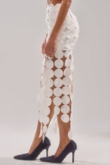 ROYALTY CIRCLE CUT OUT MAXI SKIRT